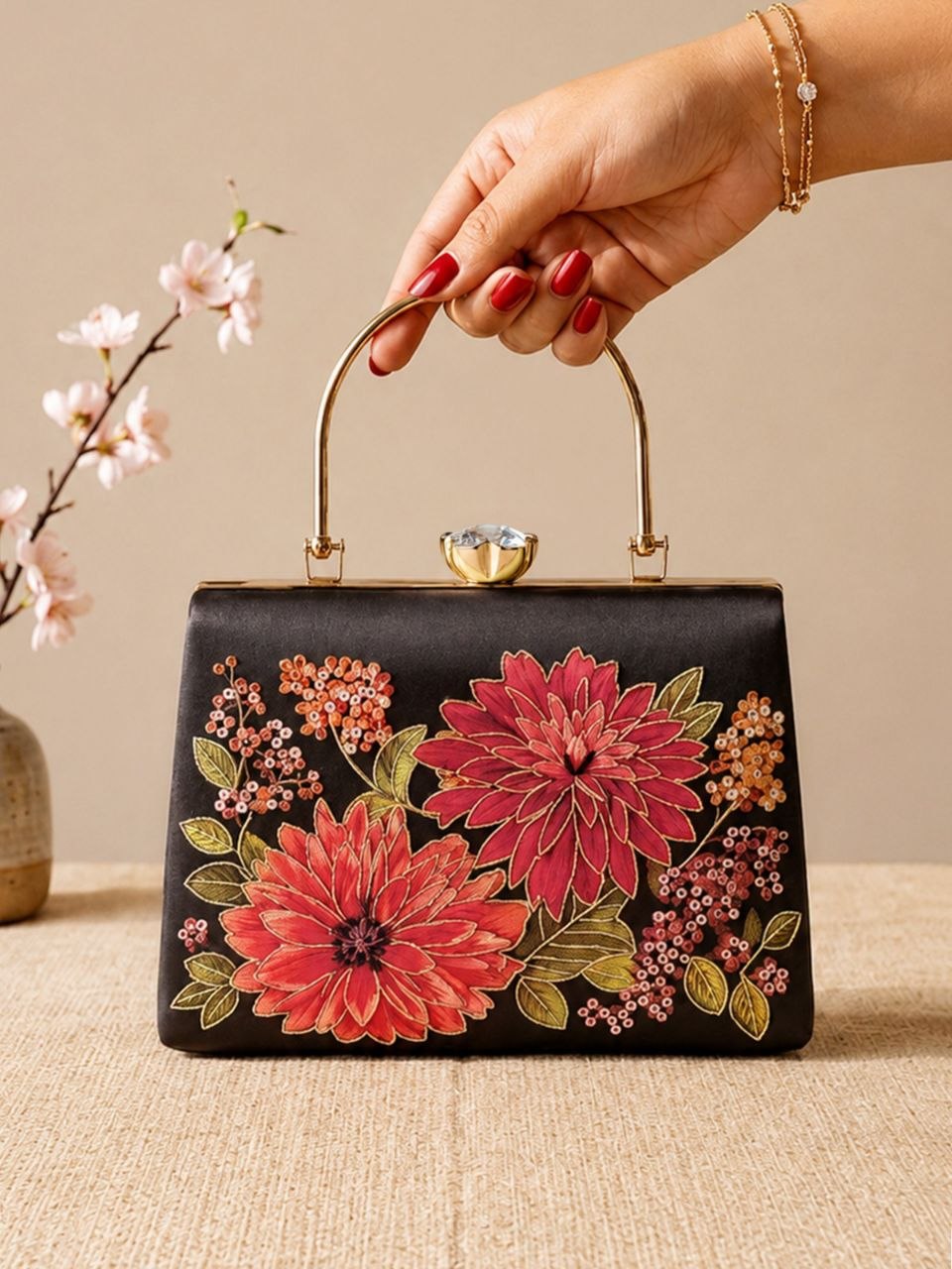 The Scarlet Garden clutch