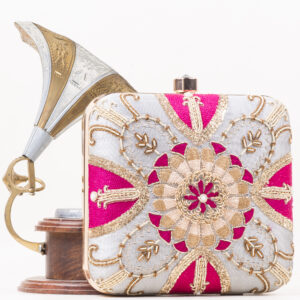 The Rose Silver clutch